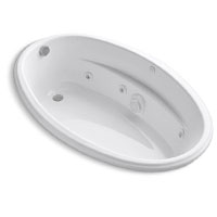 OVAL BATH WHIRLPOOL 60"x40"WHITE