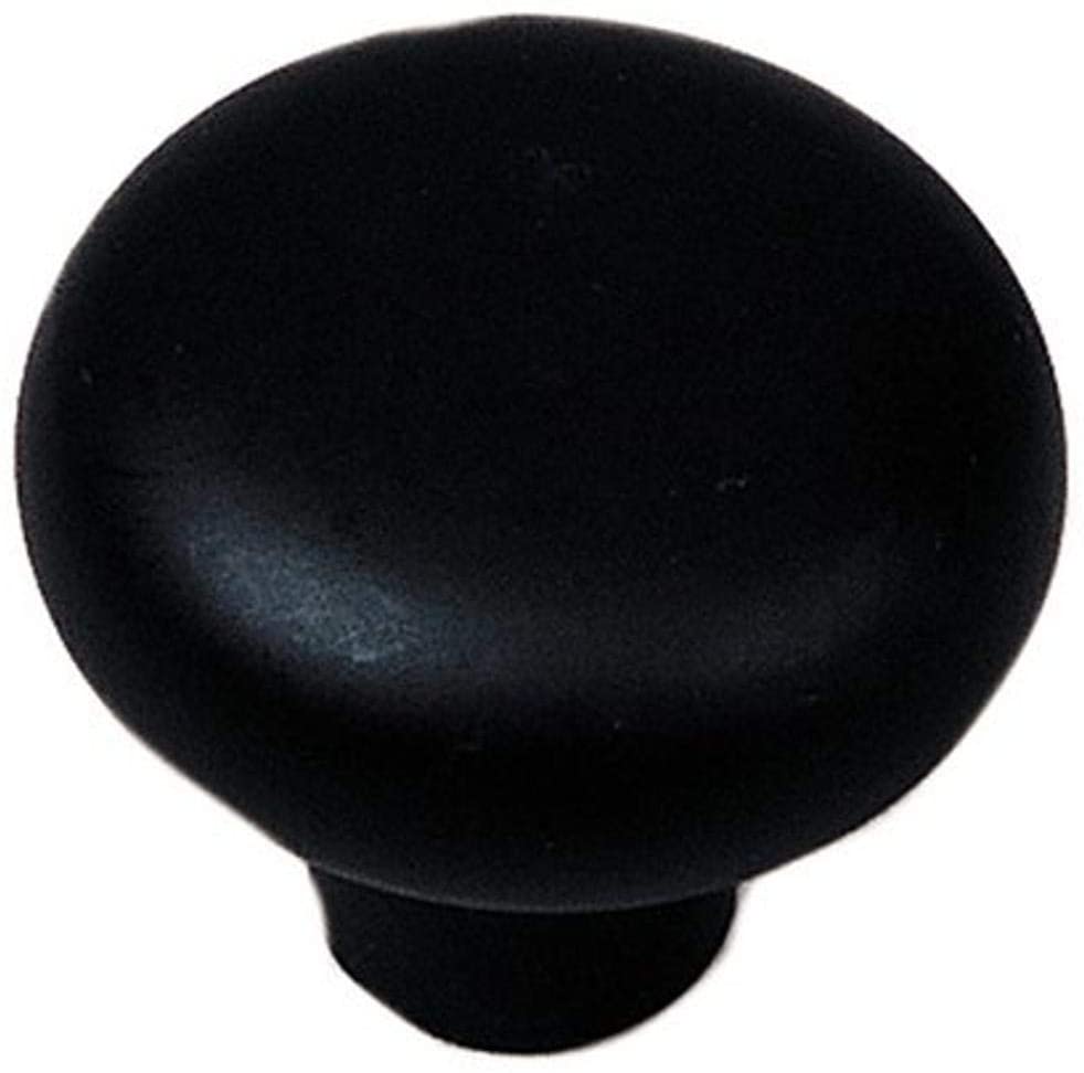 1-3/8" CERAMIC KNOB BLK