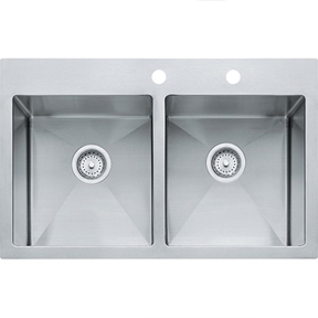 SS DOUBLE BOWL DUAL MOUNT
